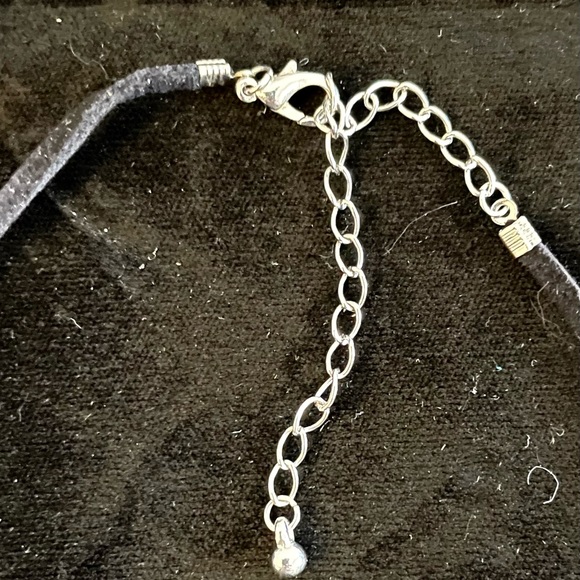 Shark's Tooth and Silvertone Handcrafted Pendant - Picture 3 of 3